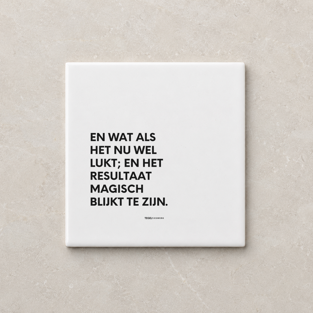 Tegeltjeswerk tegel - en wat als het wel lukt - 10x10 Wit Glans