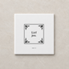 Tegeltjeswerk tegel - lief jou - 10x10 Wit Glans