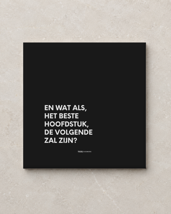 Tegeltjeswerk tegel - nieuw hoofdstuk - 15x15 zwart Glans