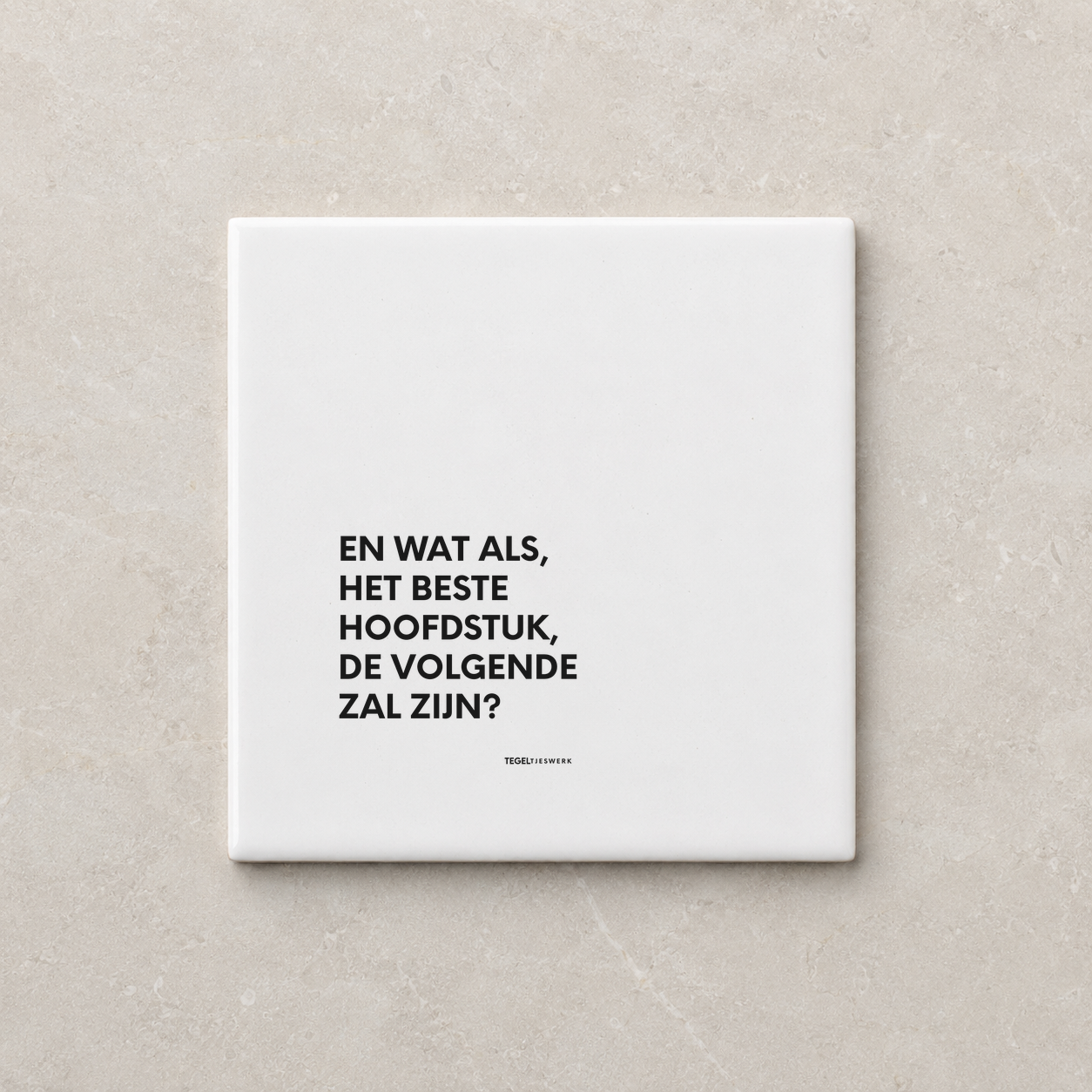 Tegeltjeswerk tegel - nieuw hoofdstuk - 20x20 Wit Glans