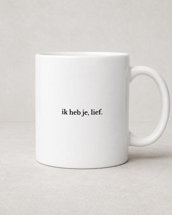 Tegeltjeswerk mok - Heb je lief