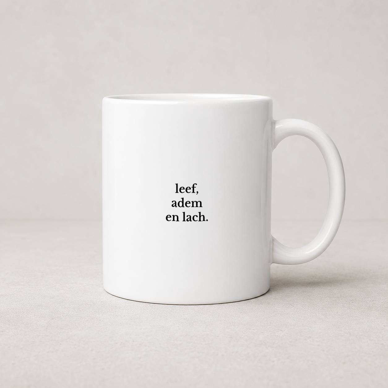 Tegeltjeswerk mok - Leef adem