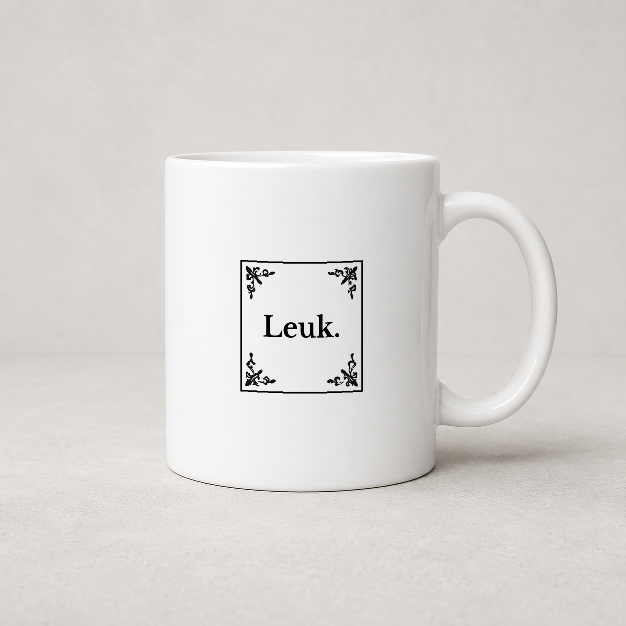 Tegeltjeswerk mok - Leuk