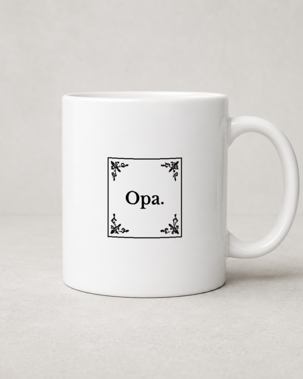 Tegeltjeswerk mok - Opa