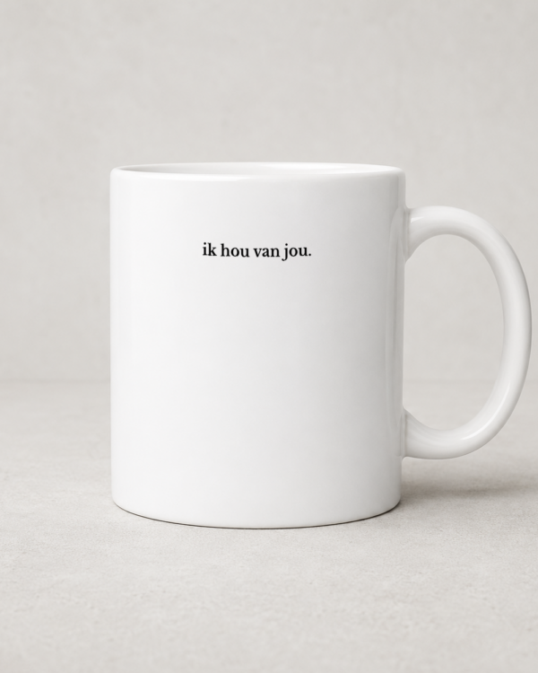 Tegeltjeswerk mok - Hou van jou