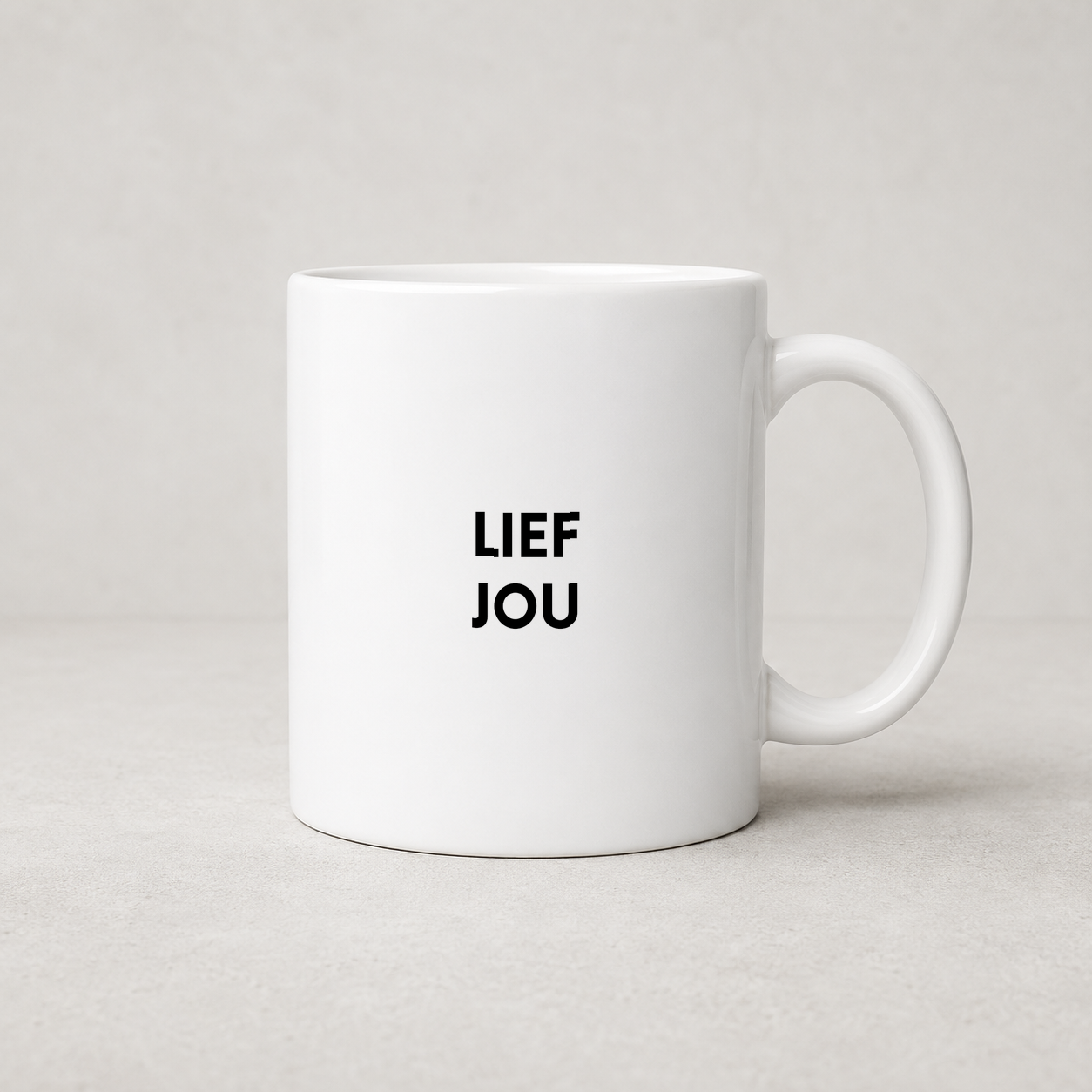 Tegeltjeswerk mok - Lief jou