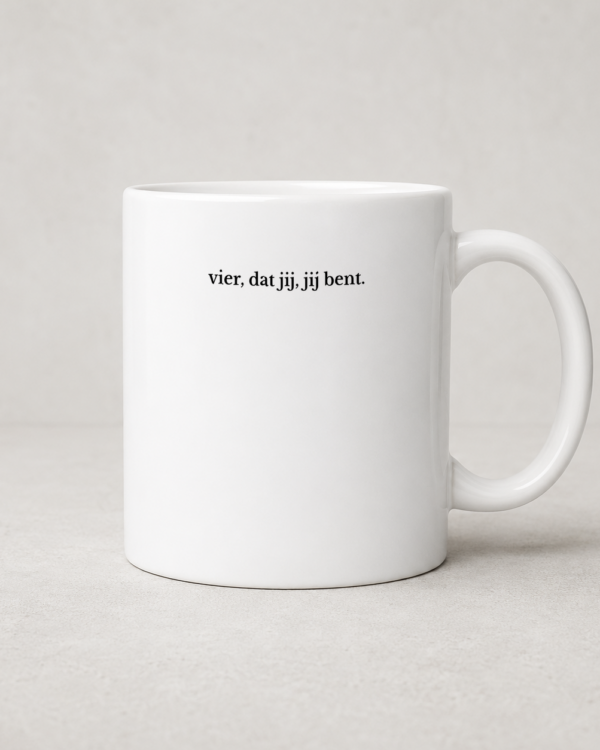 Tegeltjeswerk mok - Vier dat jij