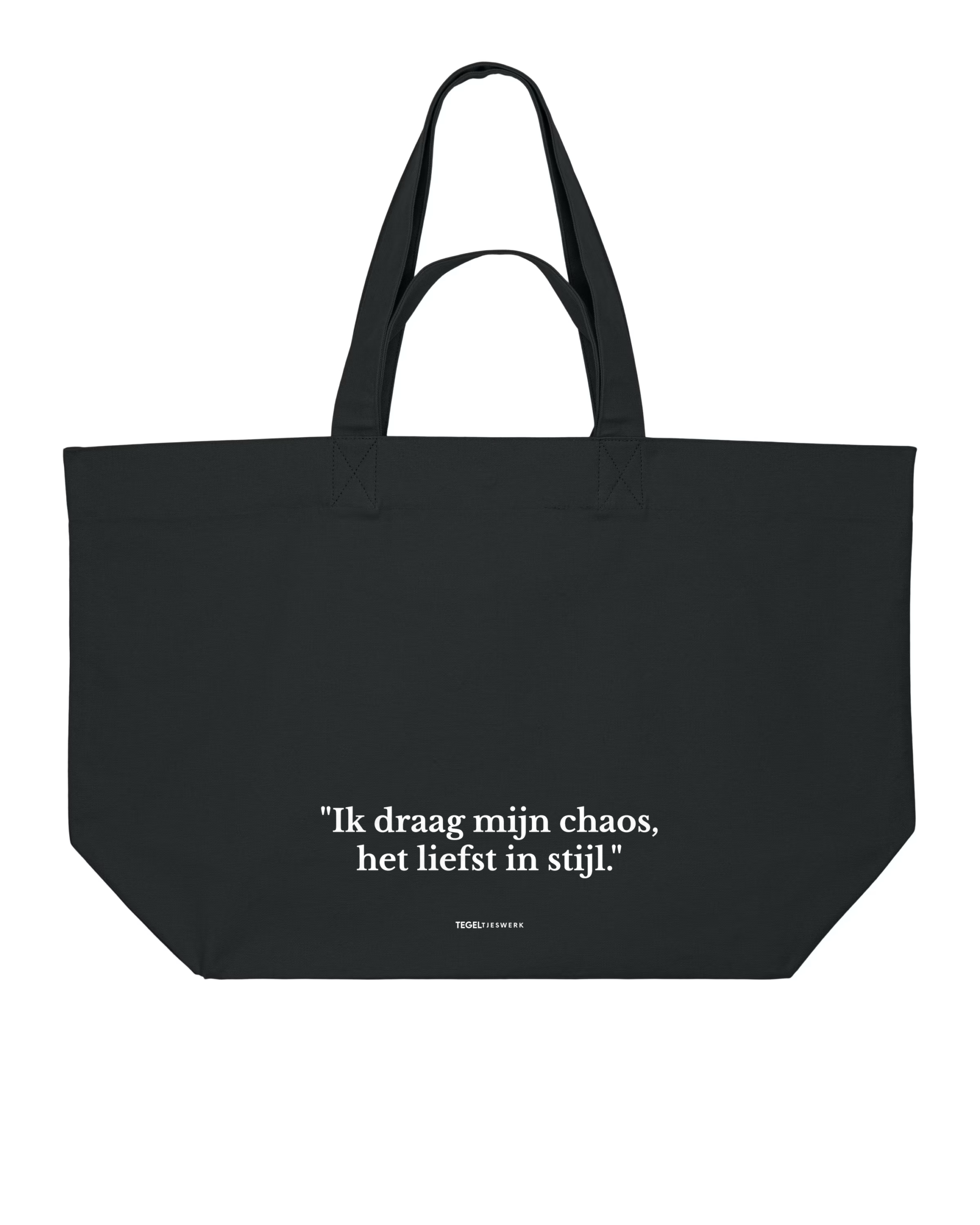 Tegeltjeswerk Shopper - chaos in stijl - zwart - 400 Grams
