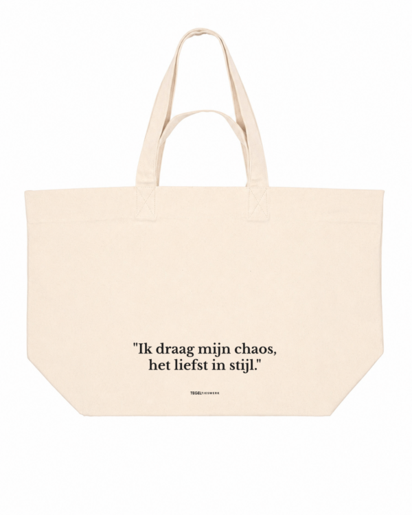 Tegeltjeswerk Shopper - chaos in stijl - wit - 400 Grams