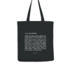 Tegeltjeswerk shopper light - voor als je liefhebt - zwart - 220 grams