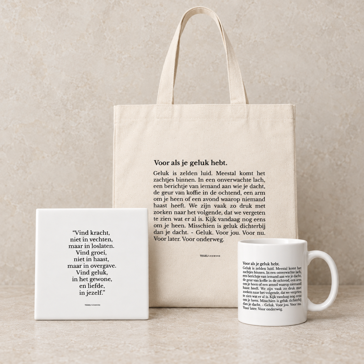 Bedank cadeaubundel – Vind geluk in het gewone