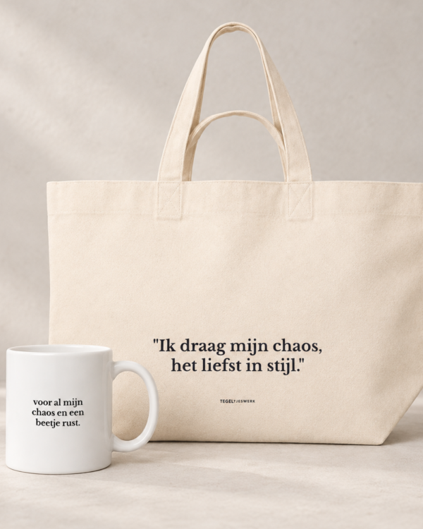 Grappige cadeaubundel voor vriendin – Een beetje chaos