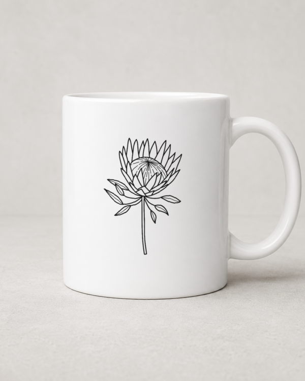 Tegeltjeswerk mok - Protea